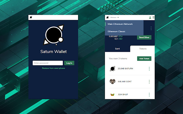 Saturn Wallet chrome谷歌浏览器插件_扩展第1张截图