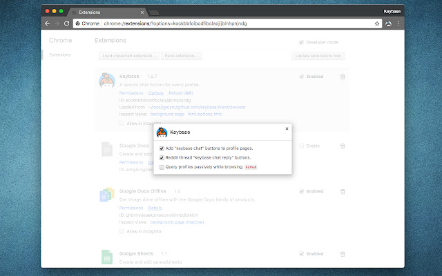 Keybase chrome谷歌浏览器插件_扩展第4张截图
