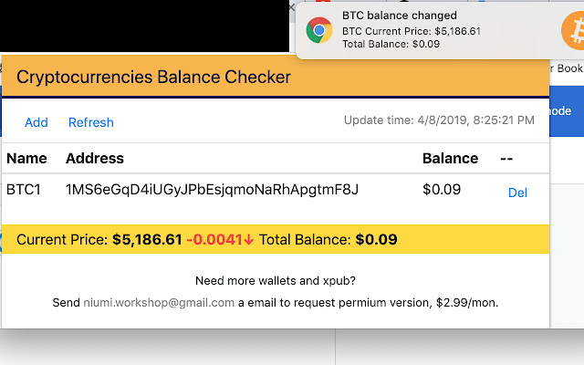 BTC Balance Checker chrome谷歌浏览器插件_扩展第2张截图