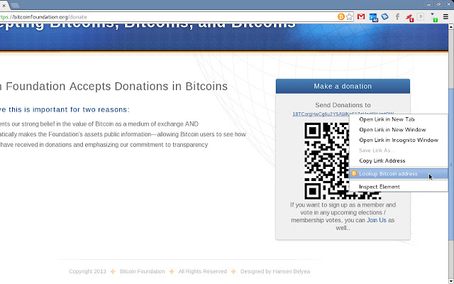 Bitcoin Address Lookup chrome谷歌浏览器插件_扩展第1张截图