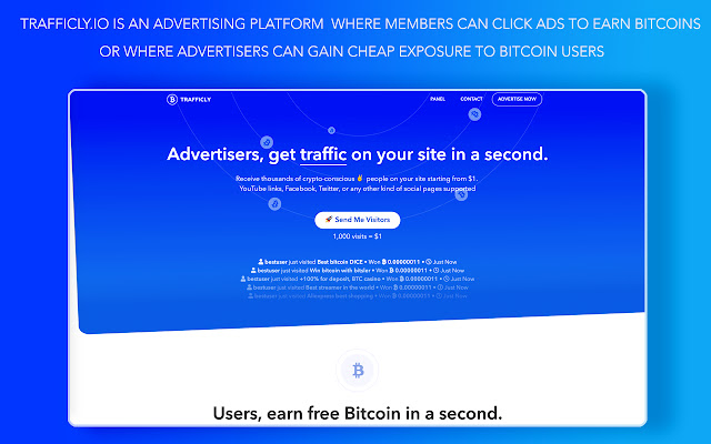 trafficly.io - Get Bitcoins in a second. chrome谷歌浏览器插件_扩展第4张截图