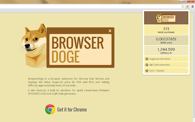 BrowserDoge chrome谷歌浏览器插件_扩展第1张截图