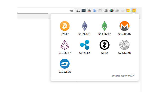 Cryptocurrency Price Ticker chrome谷歌浏览器插件_扩展第1张截图