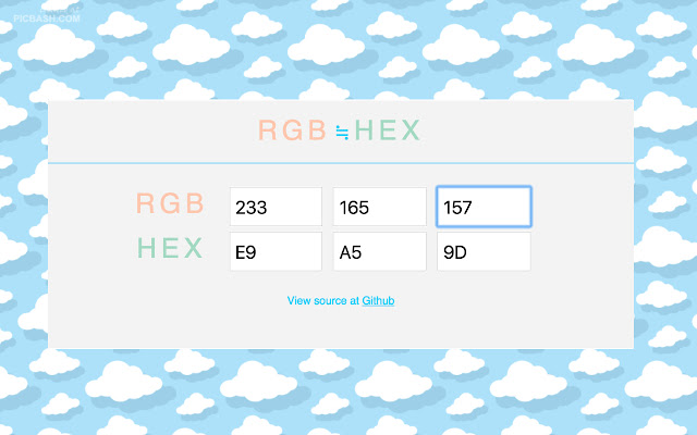 RGB HEX Converter chrome谷歌浏览器插件_扩展第2张截图