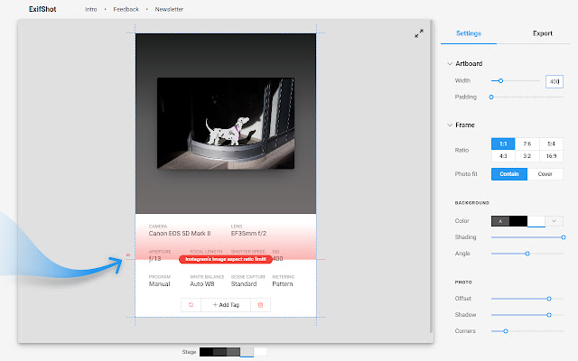ExifShot: photo metadata design tool chrome谷歌浏览器插件_扩展第4张截图