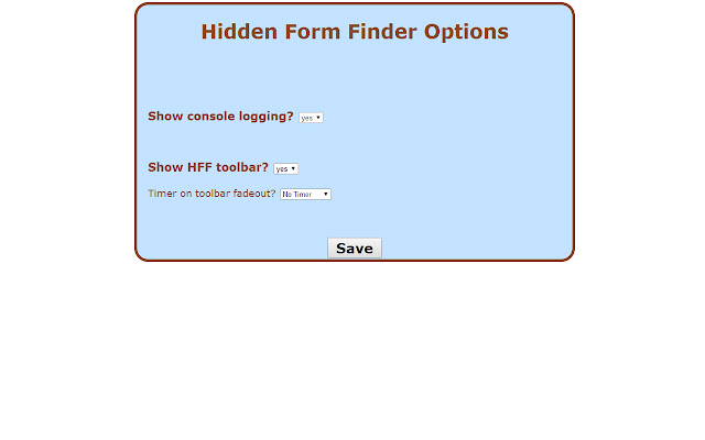 Hidden Form Finder chrome谷歌浏览器插件_扩展第3张截图