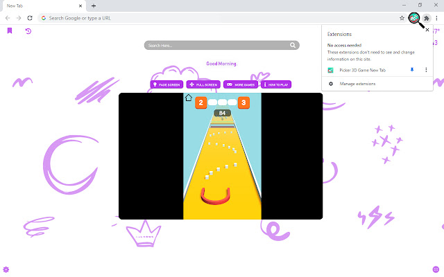 Picker 3D Game New Tab chrome谷歌浏览器插件_扩展第1张截图