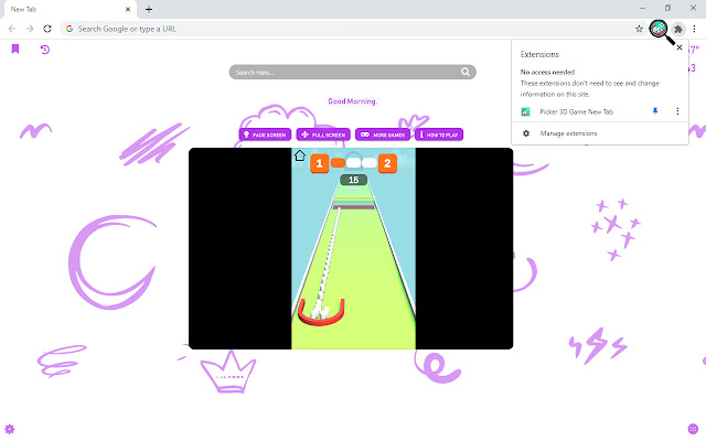 Picker 3D Game New Tab chrome谷歌浏览器插件_扩展第2张截图