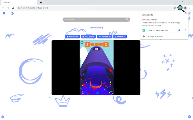 Picker 3D Game New Tab chrome谷歌浏览器插件_扩展第4张截图