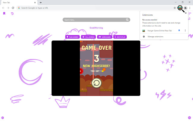 Hanger Game Online New Tab chrome谷歌浏览器插件_扩展第4张截图