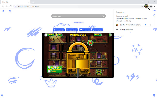 Bob The Robber 5 Temple Game New Tab chrome谷歌浏览器插件_扩展第3张截图