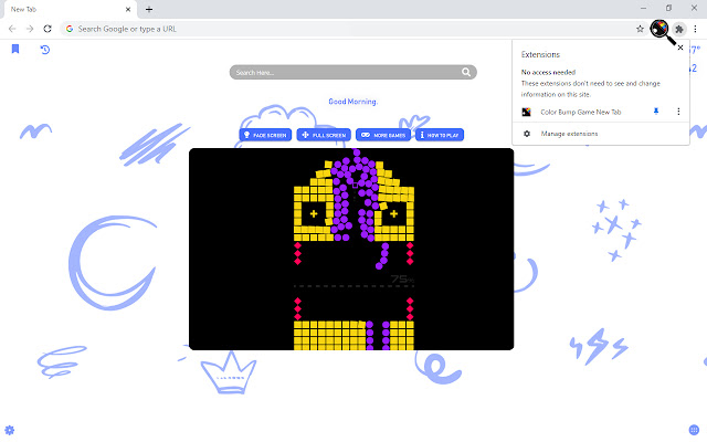 Color Bump Game New Tab chrome谷歌浏览器插件_扩展第1张截图