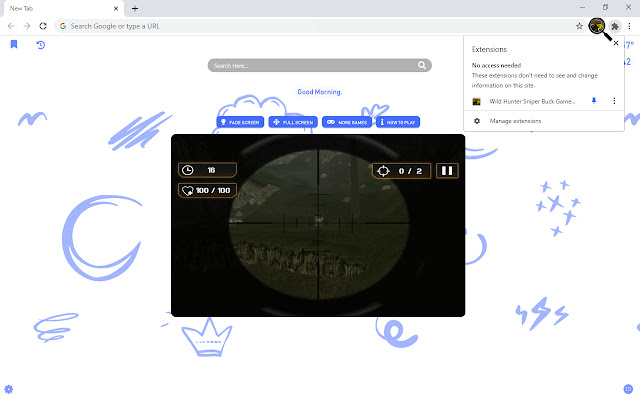 Wild Hunter Sniper Buck Game New Tab chrome谷歌浏览器插件_扩展第3张截图