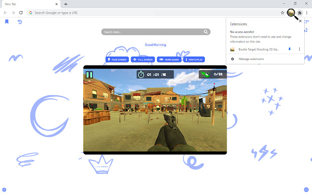 Bootle Target Shooting 3D Game New Tab chrome谷歌浏览器插件_扩展第3张截图