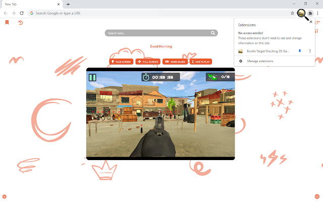 Bootle Target Shooting 3D Game New Tab chrome谷歌浏览器插件_扩展第4张截图
