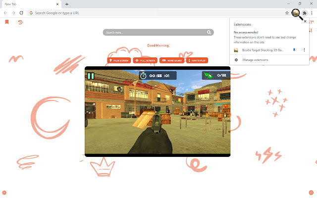 Bootle Target Shooting 3D Game New Tab chrome谷歌浏览器插件_扩展第5张截图