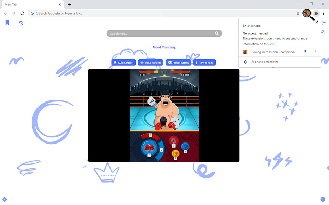 Boxing Hero Punch Champions Game New Tab chrome谷歌浏览器插件_扩展第2张截图