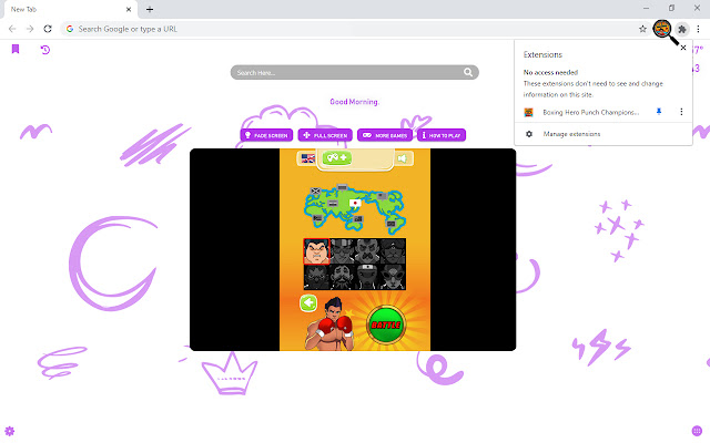 Boxing Hero Punch Champions Game New Tab chrome谷歌浏览器插件_扩展第3张截图