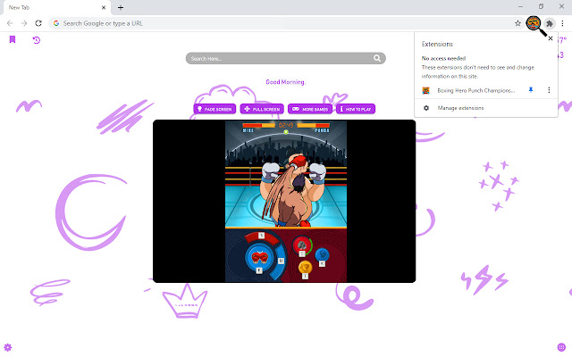 Boxing Hero Punch Champions Game New Tab chrome谷歌浏览器插件_扩展第4张截图