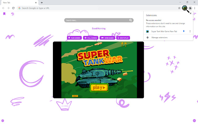 Super Tank War Game New Tab chrome谷歌浏览器插件_扩展第1张截图