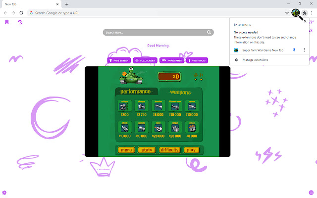 Super Tank War Game New Tab chrome谷歌浏览器插件_扩展第2张截图