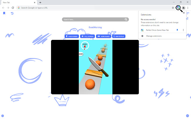 Perfect Slices Game New Tab chrome谷歌浏览器插件_扩展第2张截图