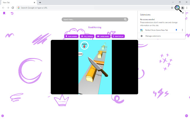 Perfect Slices Game New Tab chrome谷歌浏览器插件_扩展第3张截图