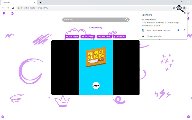 Perfect Slices Game New Tab chrome谷歌浏览器插件_扩展第5张截图