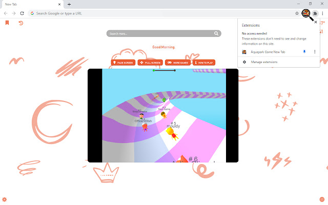 Aquapark Game New Tab chrome谷歌浏览器插件_扩展第2张截图