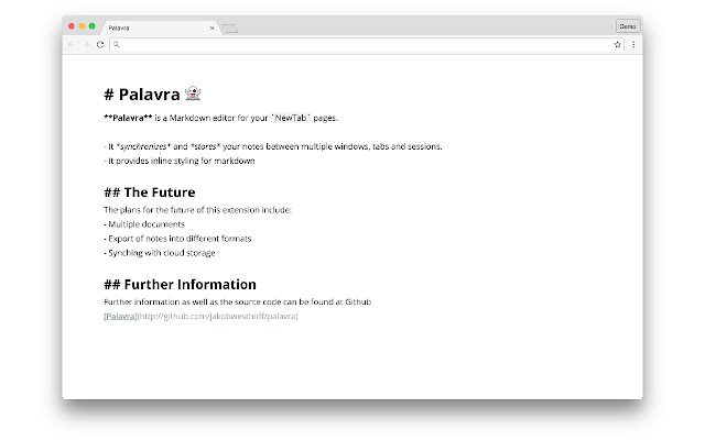 Palavra chrome谷歌浏览器插件_扩展第1张截图