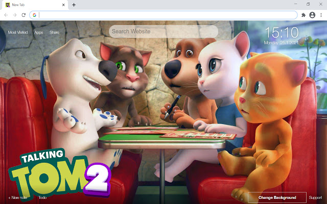 My Talking Tom 2 - Virtual Pet Simulator chrome谷歌浏览器插件_扩展第4张截图