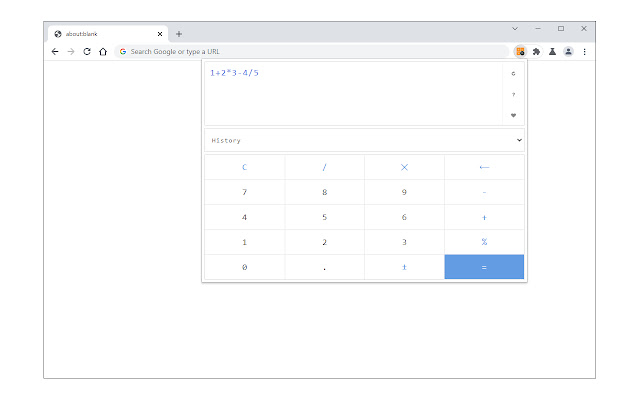 Simple Calculator chrome谷歌浏览器插件_扩展第1张截图