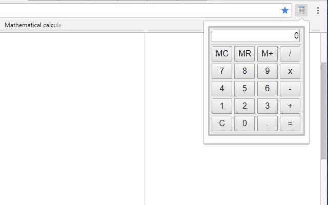 Mathematical calculator chrome谷歌浏览器插件_扩展第1张截图