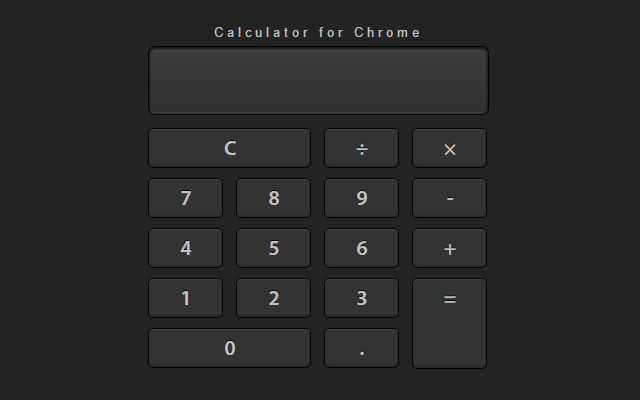 Calculator for Chrome chrome谷歌浏览器插件_扩展第1张截图