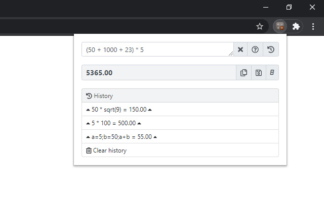 easyCalc chrome谷歌浏览器插件_扩展第3张截图