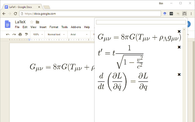 TeXBoard chrome谷歌浏览器插件_扩展第1张截图