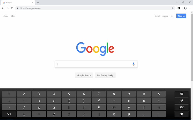 Virtual Math Keyboard chrome谷歌浏览器插件_扩展第1张截图