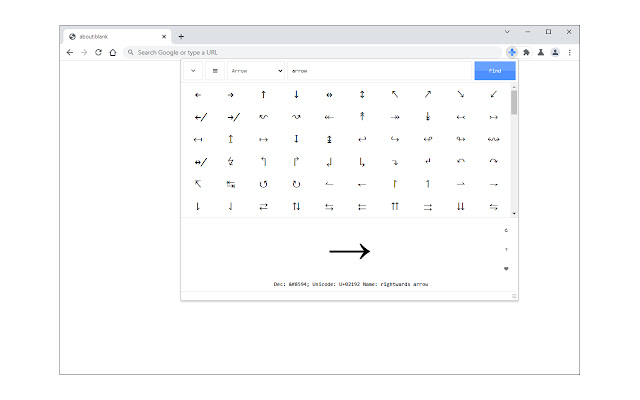 Symbol Finder chrome谷歌浏览器插件_扩展第1张截图