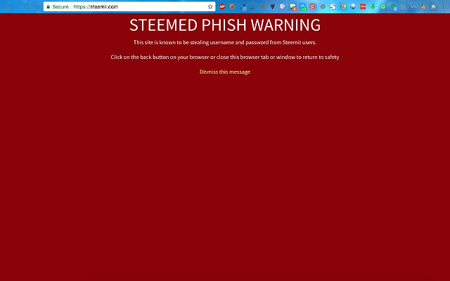 Steemed Phish chrome谷歌浏览器插件_扩展第1张截图