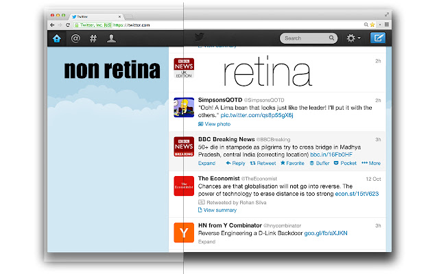 Retina Twitter chrome谷歌浏览器插件_扩展第1张截图