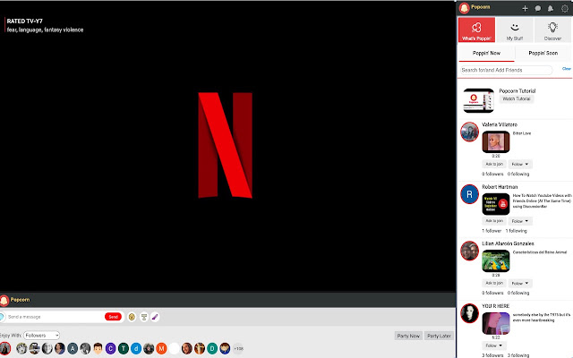 Popcorn for YouTube and Netflix chrome谷歌浏览器插件_扩展第3张截图