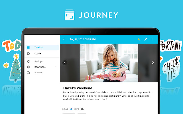 Journey: Diary, Journal chrome谷歌浏览器插件_扩展第1张截图
