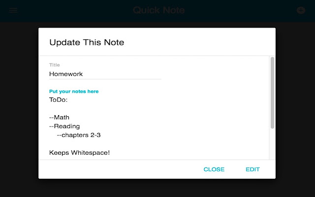 QuickNote chrome谷歌浏览器插件_扩展第3张截图