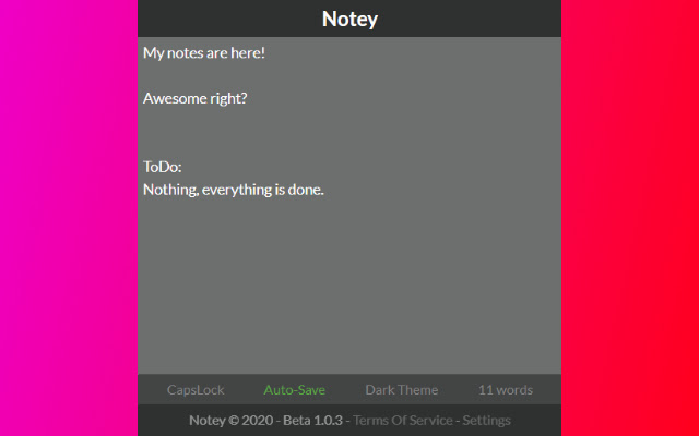 Notey - Quick notes in browser! chrome谷歌浏览器插件_扩展第3张截图