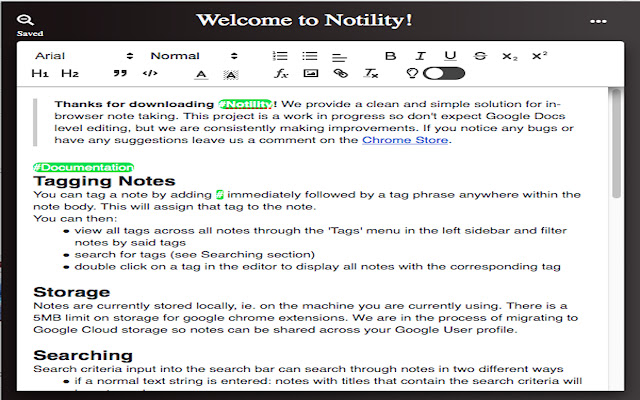 Notility - A Unique Note Taking Experience chrome谷歌浏览器插件_扩展第3张截图