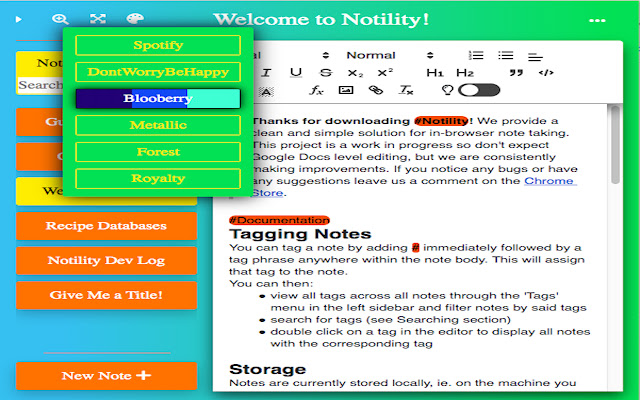 Notility - A Unique Note Taking Experience chrome谷歌浏览器插件_扩展第5张截图