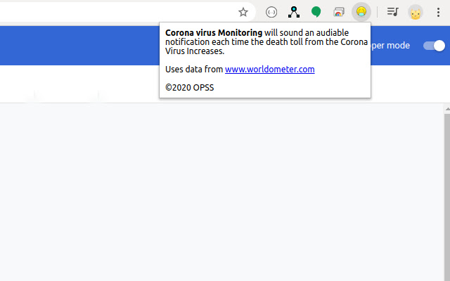 Corona Virus Monitor chrome谷歌浏览器插件_扩展第1张截图