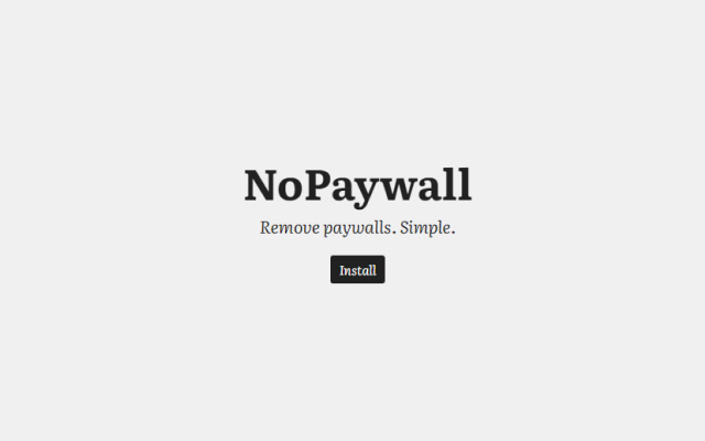 NoPaywall chrome谷歌浏览器插件_扩展第1张截图