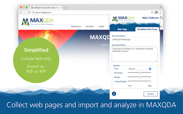 Web Collector for MAXQDA 2018 and 12 chrome谷歌浏览器插件_扩展第2张截图
