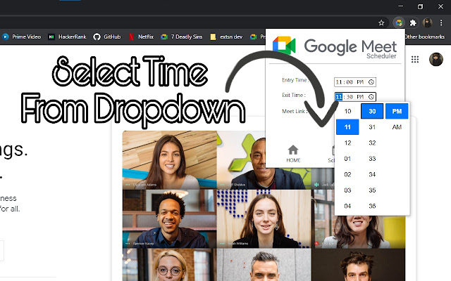 Google Meet Scheduler: Auto Join, Leave Meet chrome谷歌浏览器插件_扩展第2张截图